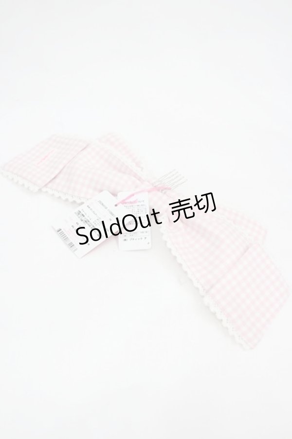 画像3: Angelic Pretty / Dollyヒロインリボンコーム  ピンクチェック I-26-03-10-100-AP-AC-SA-ZI (3)