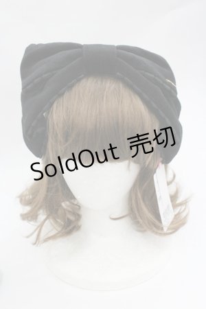 画像: Angelic Pretty / Dollyヒロインリボンコーム  黒 I-26-03-10-101-AP-AC-SA-ZI