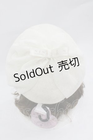 画像: m petit by misako / AM*NIリボンベレー  アイボリー I-26-03-10-102-LO-AC-SA-ZI