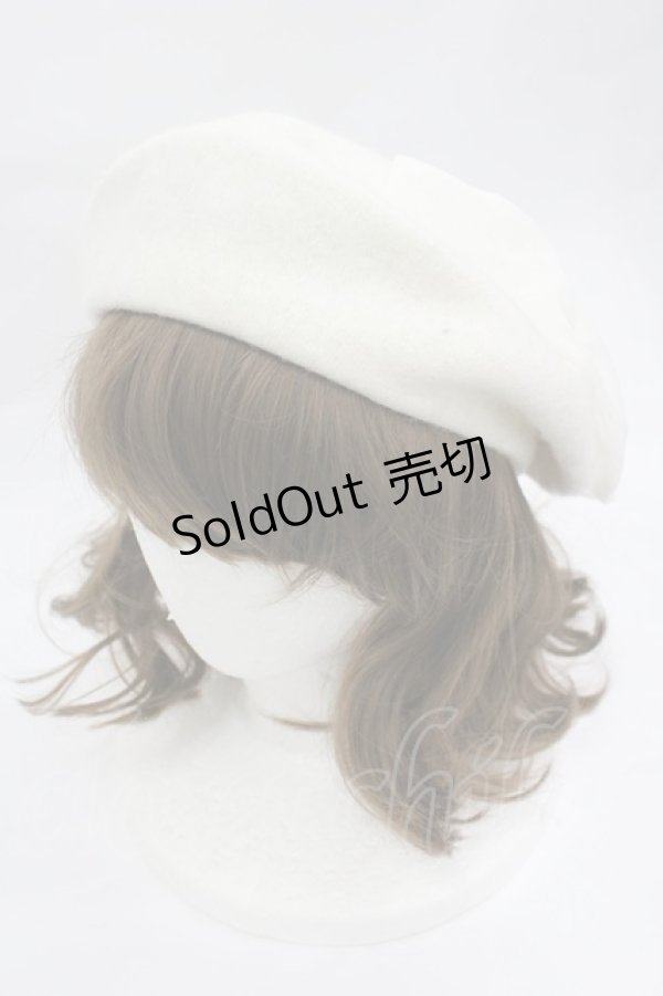 画像3: m petit by misako / AM*NIリボンベレー  アイボリー I-26-03-10-102-LO-AC-SA-ZI (3)