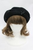 画像1: m petit by misako / サンリオプチリボンベレー  黒 I-26-03-10-108-LO-AC-SA-ZI (1)