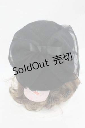 画像: m petit by misako / AM*NIリボンベレー  黒 I-26-03-10-109-LO-AC-SA-ZI