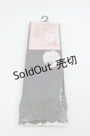 画像: m petit by misako / ECAMOVKリボンレース  黒 I-26-03-10-114-LO-ZA-SA-ZI