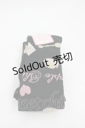 画像: Shirley Temple / ティーパーティオーバーニーソックス  黒 I-26-03-10-119-ET-ZA-SA-ZI