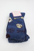 画像1: Shirley Temple / ティーパーティオーバーニーソックス 22~24CM ネイビー　 I-26-03-10-121-ET-ZA-SA-ZI (1)