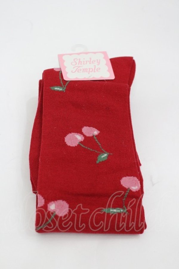 画像1: Shirley Temple / チェリーオーバーニー 22~24CM 赤 I-26-03-10-122-ET-ZA-SA-ZI (1)