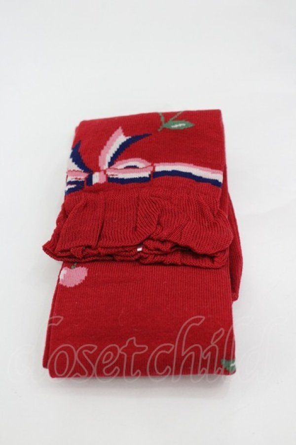 画像2: Shirley Temple / チェリーオーバーニー 22~24CM 赤 I-26-03-10-122-ET-ZA-SA-ZI (2)