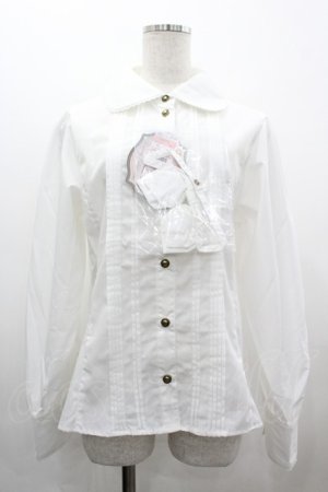 画像: Kurumi Collaboration / ノエル・ド・メモワール ブラウス LL 白 I-26-03-10-013-GO-BL-SA-ZI