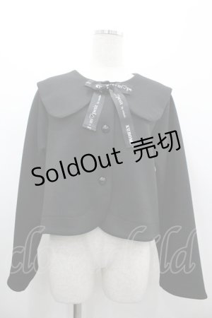 画像: m petit by misako / サンリオキャラクターズコラボ クロミセーラーカーディガン M 黒 I-26-03-10-014-LO-JA-SA-ZI