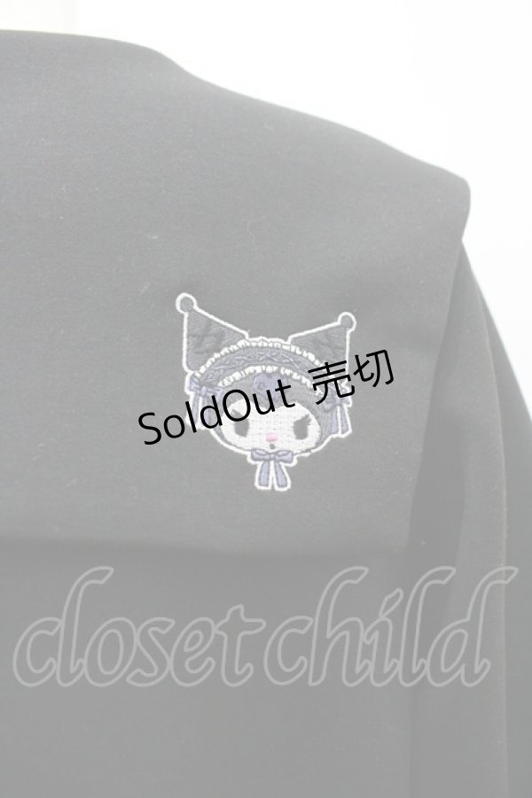 画像3: m petit by misako / サンリオキャラクターズコラボ クロミセーラーカーディガン M 黒 I-26-03-10-014-LO-JA-SA-ZI (3)