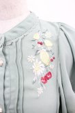 画像3: axes femme / ミックスフルーツ刺繍ブラウス  グリーン I-26-03-10-002-AX-BL-SA-ZI (3)