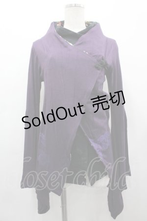 画像: gouk / 裾龍pt着物袖トップス  パープル I-26-03-12-036-GO-TO-SA-ZI