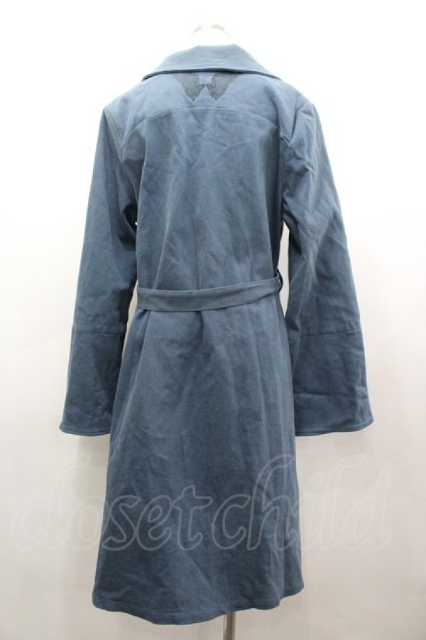 画像2: Rozen Kavalier / 襟刺繍コート  ブルー I-26-03-12-038-OO-CO-SA-ZI (2)