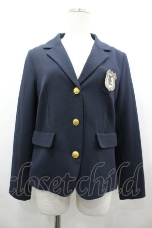 画像: Fi.n.t / 3つボタンジャケット  ネイビーＸゴールド I-26-03-12-042-CA-JA-SA-ZI