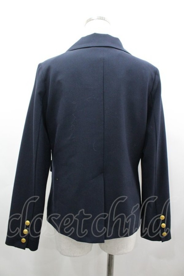 画像2: Fi.n.t / 3つボタンジャケット  ネイビーＸゴールド I-26-03-12-042-CA-JA-SA-ZI (2)