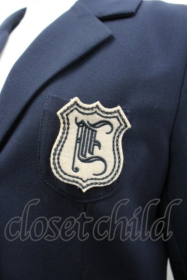 画像3: Fi.n.t / 3つボタンジャケット  ネイビーＸゴールド I-26-03-12-042-CA-JA-SA-ZI (3)