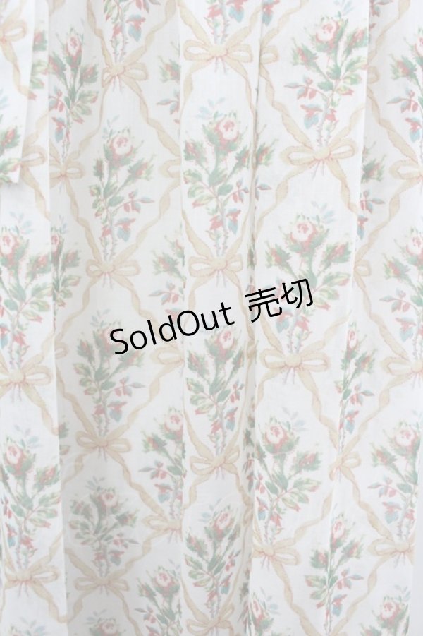 画像3: Maison de minette / ブーケ格子ワンピース  白Ｘブラウン I-26-03-12-053-LO-OP-SA-ZI (3)