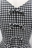 画像3: EDIT COLOGNE(お買取対象外) / ギンガムワンピース  黒×白 I-26-03-12-055-LO-BL-TE-ZI (3)