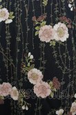 画像3: KANEKO ISAO / 花&蔓柄ちりめん長袖ワンピース  ブラック I-26-03-12-058-EL-OP-SA-ZI (3)
