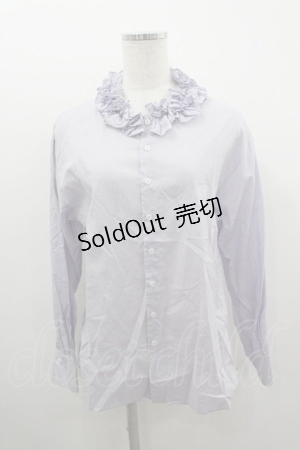 画像1: Jane Marple Dans Le Salon / フリル襟ブラウス  ラベンダー I-26-03-12-006-JM-BL-SA-ZI (1)