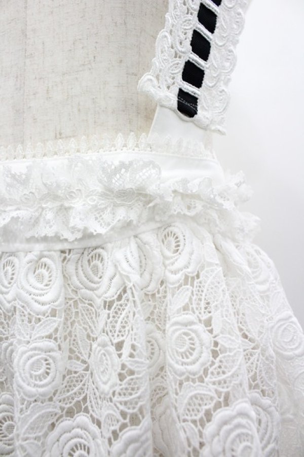 画像3: RUSANJIN ROOM / レースエプロン  白Ｘ黒 I-26-03-12-062-GO-OP-SA-ZI (3)