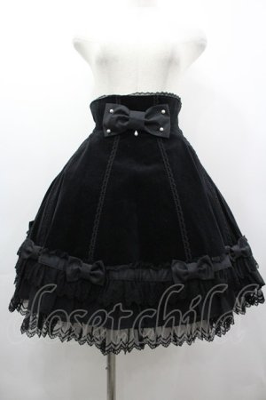 画像: Angelic Pretty / リボンカクテルスカート  黒 I-26-03-12-063-AP-SK-SA-ZI