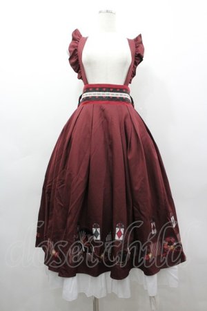 画像: Amavel / 大正浪漫の夢紀行ミドルスカート  ボルドー I-26-03-12-064-CA-SK-SA-ZI