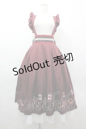 画像: Amavel / 大正浪漫の夢紀行ミドルスカート  ボルドー I-26-03-12-064-CA-SK-SA-ZI