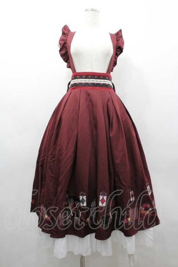 画像1: Amavel / 大正浪漫の夢紀行ミドルスカート  ボルドー I-26-03-12-064-CA-SK-SA-ZI (1)