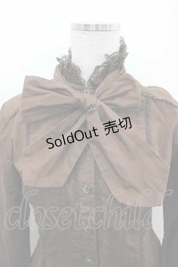 画像2: Angelic Pretty / ロイヤルクィーンブラウス  ブラウン I-26-03-12-001-AP-BL-SA-ZI (2)