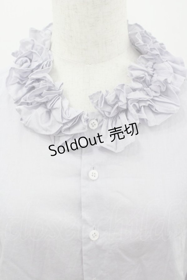 画像2: Jane Marple Dans Le Salon / フリル襟ブラウス  ラベンダー I-26-03-12-006-JM-BL-SA-ZI (2)