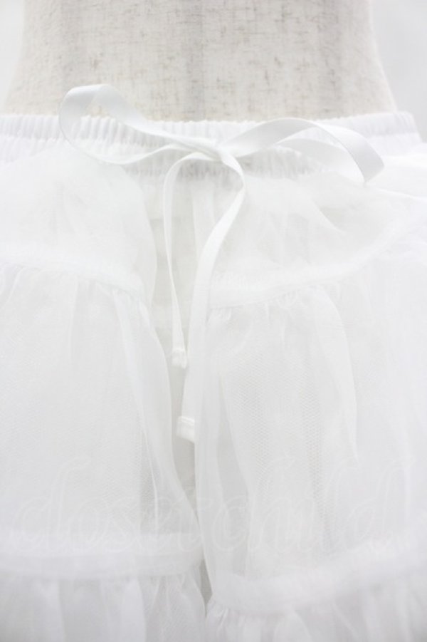 画像3: Chalmiere / ミニ丈オーガンジーパニエ  白 I-26-03-12-069-0-SK-SA-ZI (3)
