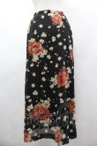 画像2: INGEBORG / フラワーシフォンスカート  ブラック I-26-03-12-074-LO-SK-SA-ZI (2)