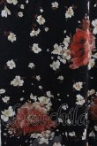 画像3: INGEBORG / フラワーシフォンスカート  ブラック I-26-03-12-074-LO-SK-SA-ZI (3)
