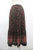 画像2: INGEBORG / ツタ花ptスカート M ブラック I-26-03-12-076-LO-SK-SA-ZI (2)
