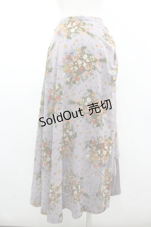 画像2: KANEKO ISAO / チューリップブーケスカート  パープル I-26-03-12-085-0-SK-SA-ZI (2)