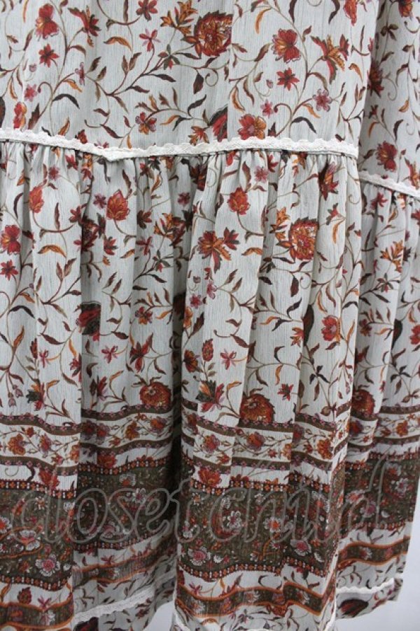 画像3: INGEBORG / ツタ花ptスカート M グリーン I-26-03-12-086-LO-SK-SA-ZI (3)