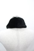画像2: m petit by misako / リボンファーティペット  黒 I-26-03-12-094-LO-ZA-SA-ZI (2)