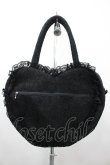 画像2: LALUICE / アリスワンダーハートバッグ  黒Ｘ白 I-26-03-12-096-LO-BG-SA-ZI (2)