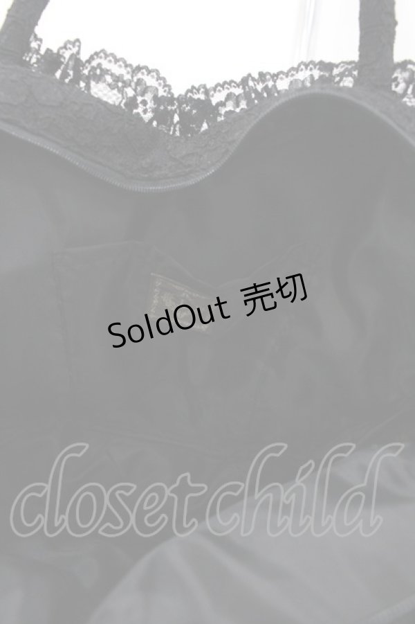 画像3: LALUICE / アリスワンダーハートバッグ  黒Ｘ白 I-26-03-12-096-LO-BG-SA-ZI (3)