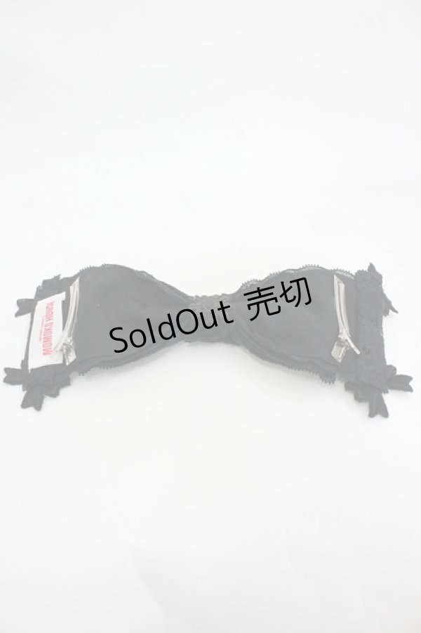 画像3: MOMOKO HOUSE / ぶどう&リボンレースヘッドドレスクリップ  黒 I-26-03-12-101-LO-AC-SA-ZI (3)