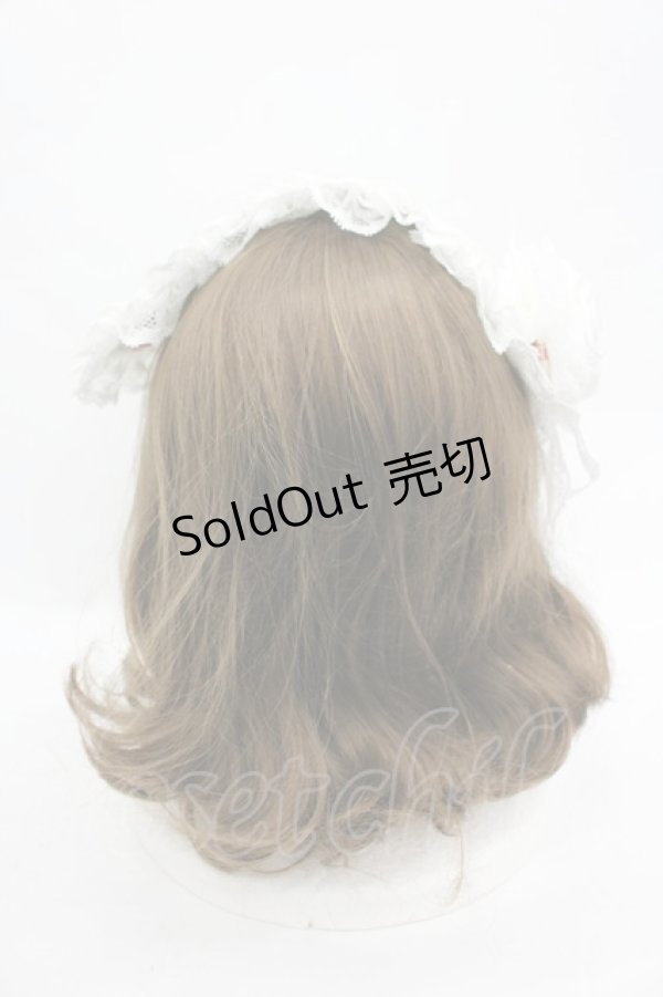 画像3: MOMOKO HOUSE / ブーケレースヘッドドレスクリップ  白 I-26-03-12-103-LO-AC-SA-ZI (3)