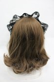 画像3: ATELIER PIERROT / レースリボンヘッドドレス  黒 I-26-03-12-104-EL-AC-SA-ZI (3)