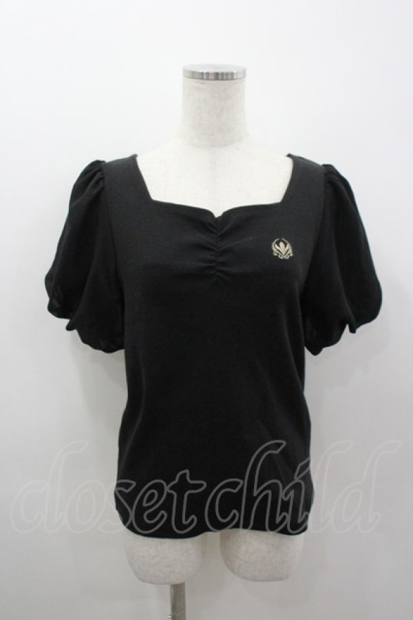 画像1: shimamura × chiharu / アナと雪の女王半袖カットソー  黒 I-26-03-12-010-LO-TO-SA-ZI (1)