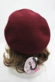 画像2: m petit by misako / サンリオキャラクターズコラボ ハローキティ バスクリボンベレー  ボルドー I-26-03-12-107-LO-AC-HR-ZI (2)