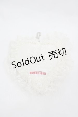 画像: MOMOKO HOUSE / ハートレースバッグチャーム  白Ｘピンク I-26-03-12-114-LO-ZA-SA-ZI