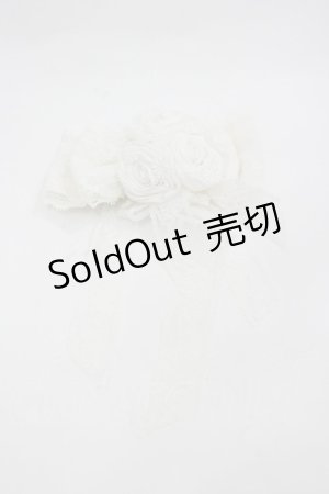 画像: MOMOKO HOUSE / ローズレースリボン2WAY  白 I-26-03-12-118-LO-ZA-SA-ZI