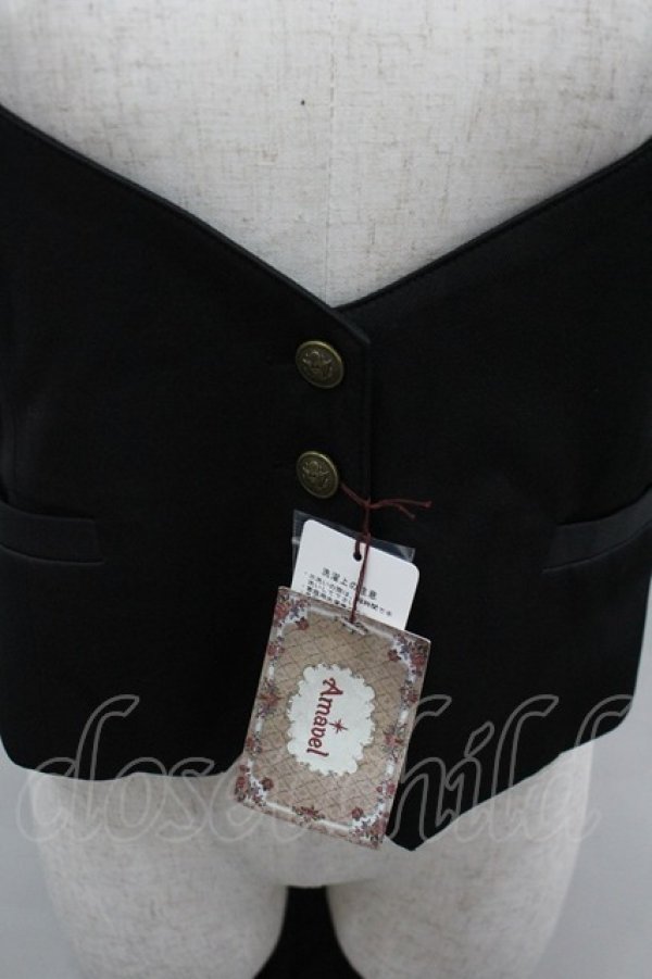 画像2: Amavel / Classic Schoolトレーン付ベスト  黒 I-26-03-12-011-CA-TO-SA-ZI (2)