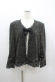 画像1: INGEBORG / ランダム水玉ボレロカーディガン M ブラック I-26-03-12-012-LO-TO-SA-ZI (1)