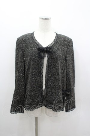 画像: INGEBORG / ランダム水玉ボレロカーディガン M ブラック I-26-03-12-012-LO-TO-SA-ZI